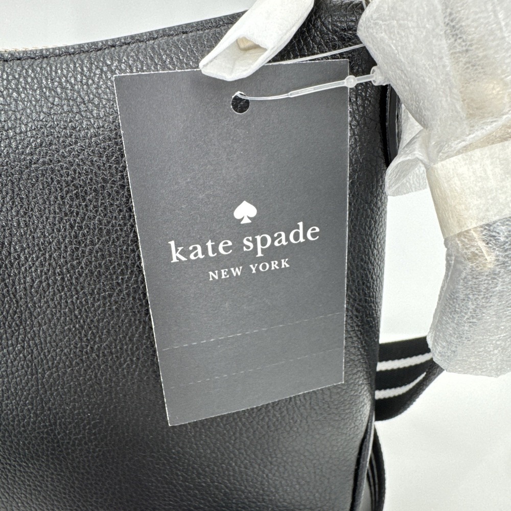 Kate Spade New York NWT Small Rosie Crossbody BLACK Leather - Picture 5 of 11